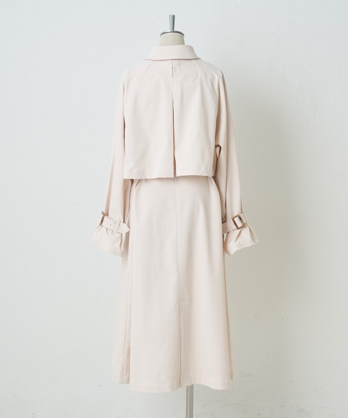 「one after another NICE CLAUP」 トレンチコート LARGE ベージュ レディース_画像8