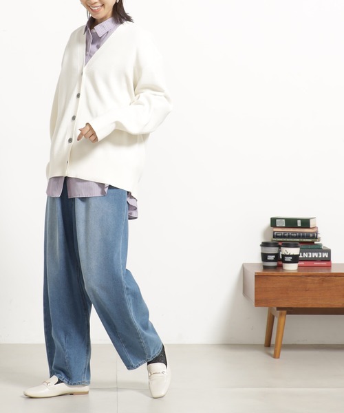 「FOUND GOOD」 ニットカーディガン M ベージュ レディース_画像5