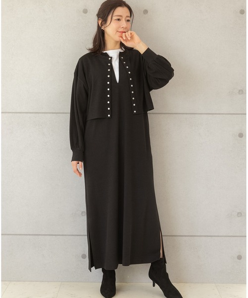 「PREFERIR」 セットアップ MEDIUM ネイビー レディース_画像2