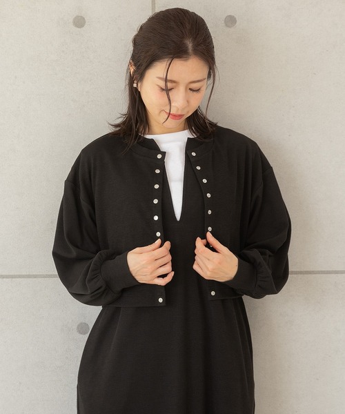 「PREFERIR」 セットアップ MEDIUM ネイビー レディース_画像4