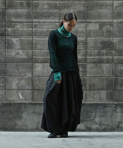 「funda mine」 長袖カットソー FREE ブラック レディース_画像3