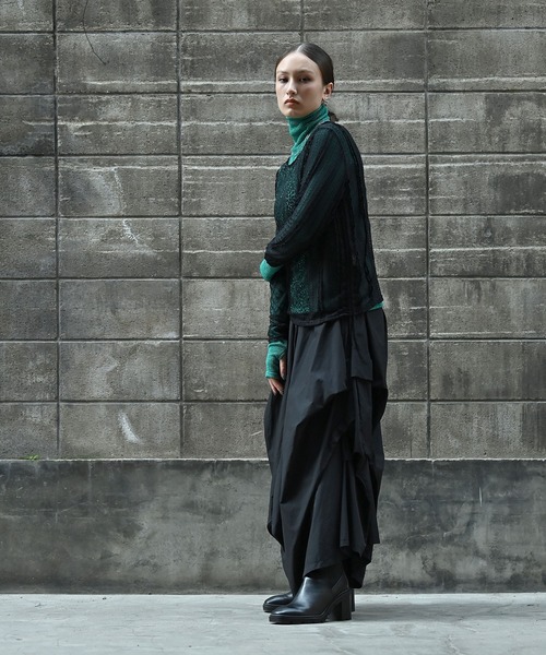 「funda mine」 長袖カットソー FREE ブラック レディース_画像5