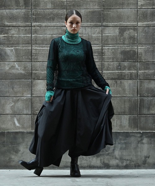 「funda mine」 長袖カットソー FREE ブラック レディース_画像6