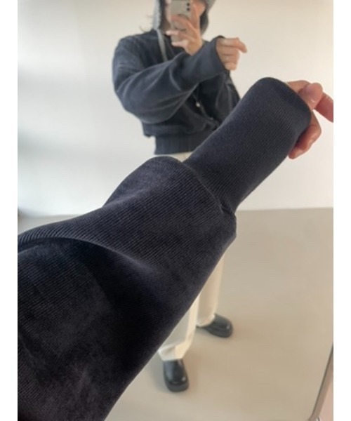 「Didot.showroom」 スウェットカットソー FREE ブラック レディース_画像4