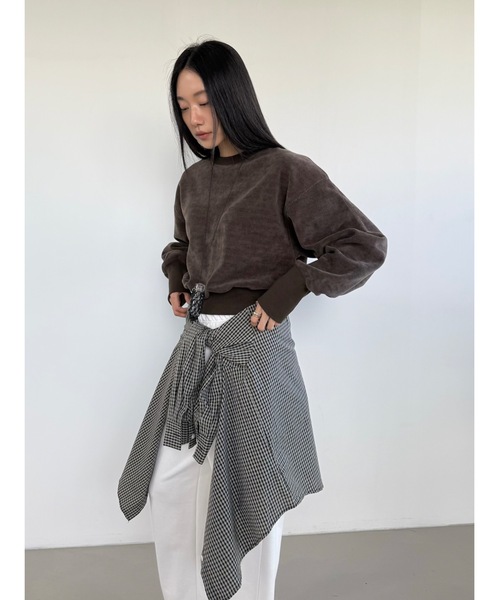 「Didot.showroom」 スウェットカットソー FREE ブラック レディース_画像9