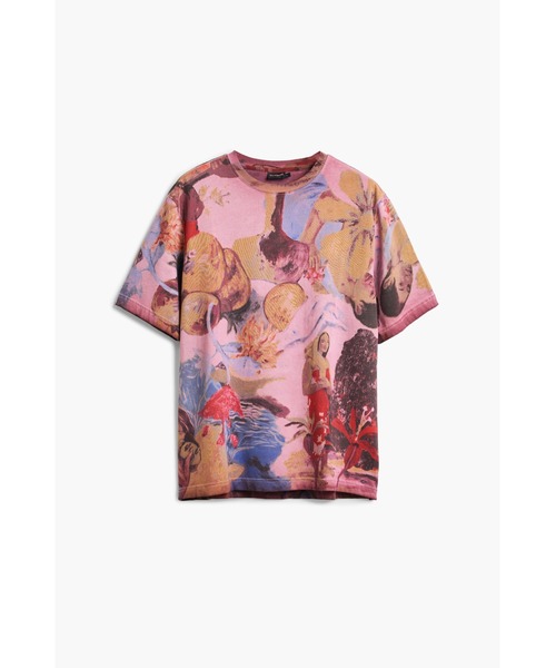 Desigual（デシグアル） tシャツ アブストラクト ペインティング 