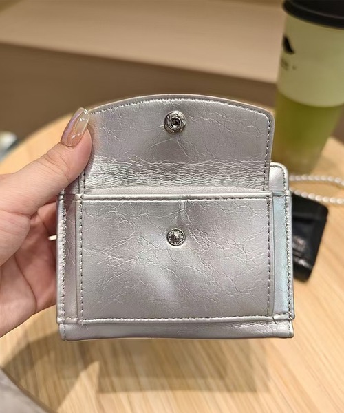 お財布★チャーム付き MAISON SELECT 財布 2C16-MZ チャーム付き ミニウォレット レディース
