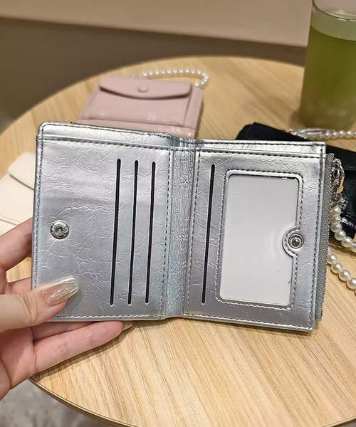 お財布★チャーム付き MAISON SELECT 財布 2C16-MZ チャーム付き ミニウォレット レディース