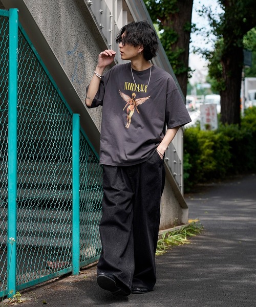 「PUBLUX」 半袖Tシャツ LARGE ブラック メンズ_画像9