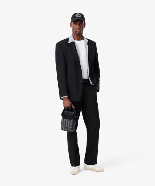 「LACOSTE」 ショルダーバッグ FREE ダークグレー メンズの画像