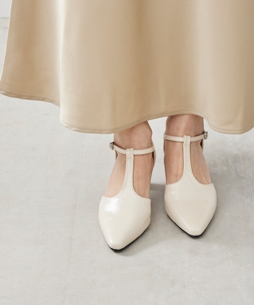 「menue」 パンプス 25.5cm シルバー レディース_画像6