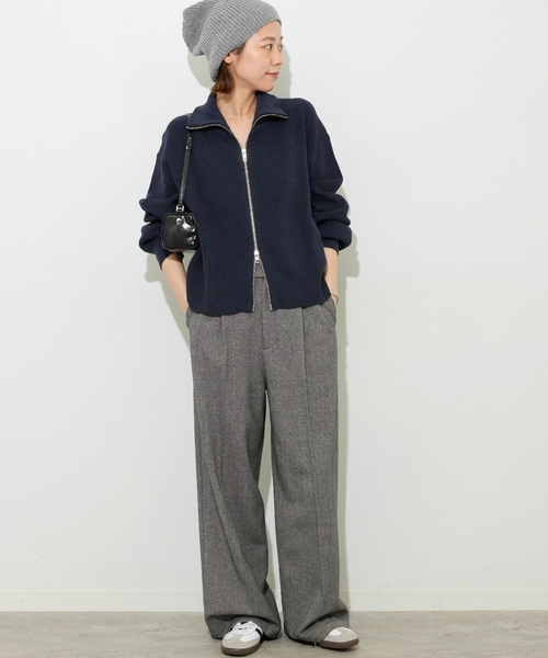 「JOURNAL STANDARD relume」 ニットカーディガン FREE ネイビー レディース