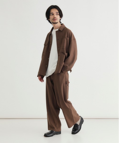 BACK NUMBER パンツ 「BACK NUMBER」ダックライクパンツ (ワイド