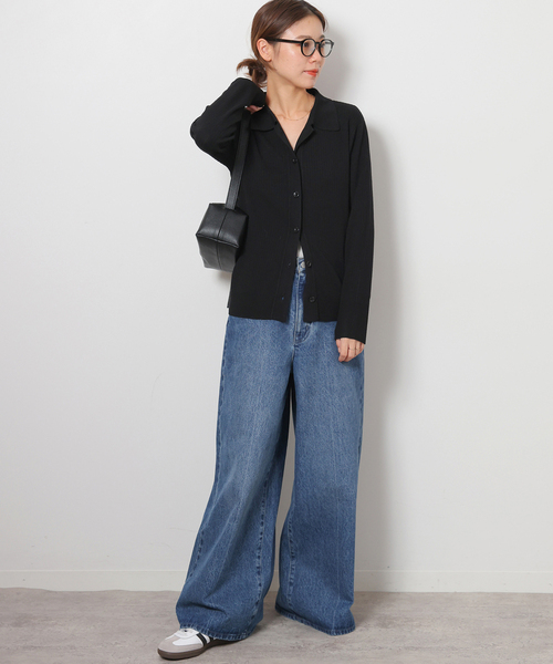 「JOURNAL STANDARD relume」 ニットカーディガン FREE ブラウン レディースの画像