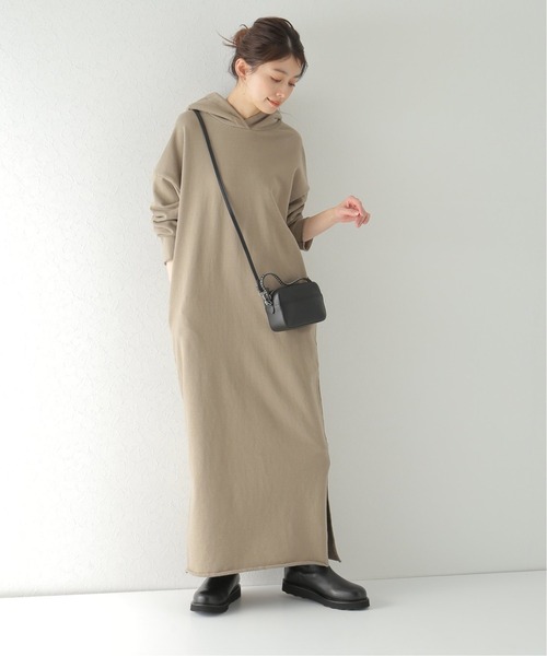 「Plage」 長袖ワンピース - ベージュ レディースの画像