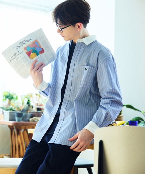 TOWNCRAFT（タウンクラフト） 長袖シャツ MEDIUM サックスブルー