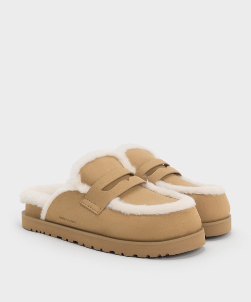 「CHARLES & KEITH」 フラットサンダル 25.5cm ブラック系その他2 レディース_画像3
