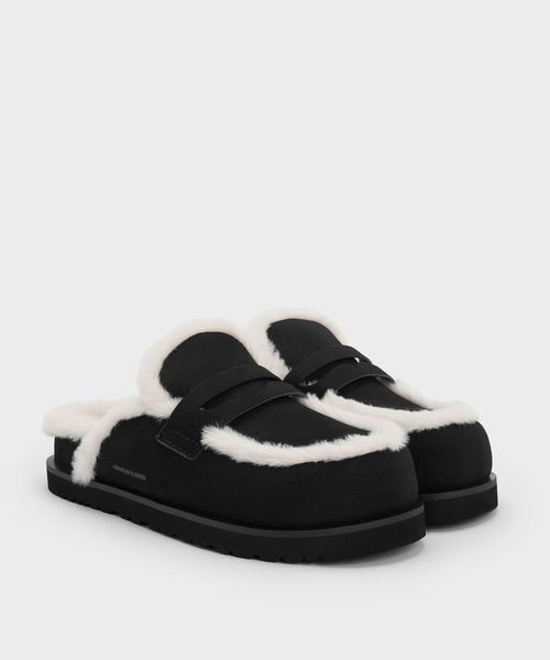 「CHARLES & KEITH」 フラットサンダル 25.5cm ブラック系その他2 レディース_画像7