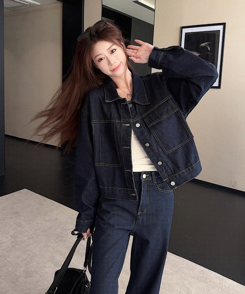 Aelina セットアップ デニムセットアップ レディース : ZOZOTOWN Yahoo