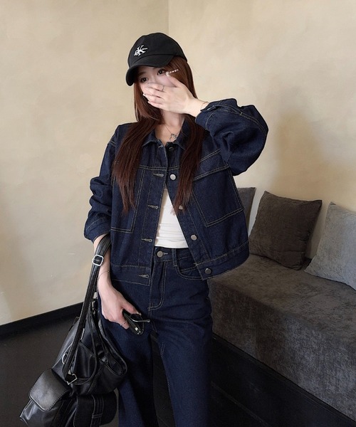 Aelina セットアップ デニムセットアップ レディース : ZOZOTOWN Yahoo