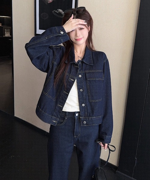 Aelina セットアップ デニムセットアップ レディース : ZOZOTOWN Yahoo