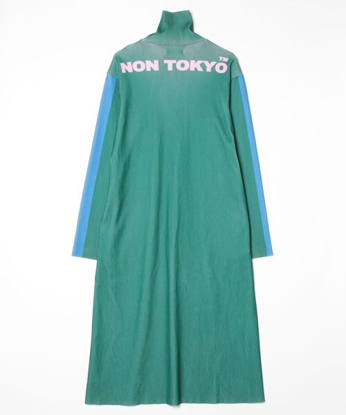 「NON TOKYO」 長袖ワンピース FREE グリーン レディース_画像2