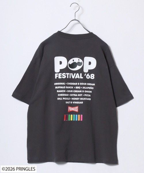 tシャツ 半袖 2026SS PRINGLES/プリングルズ オーバーサイズ フロント