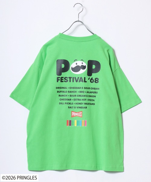 tシャツ 半袖 2026SS PRINGLES/プリングルズ オーバーサイズ フロント