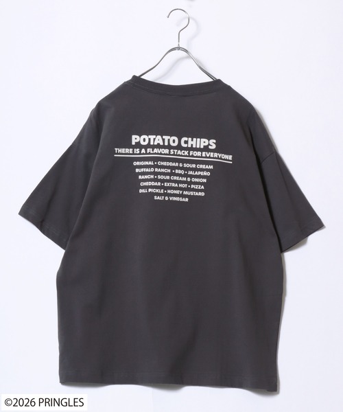 tシャツ 半袖 2026SS PRINGLES/プリングルズ オーバーサイズ フロント