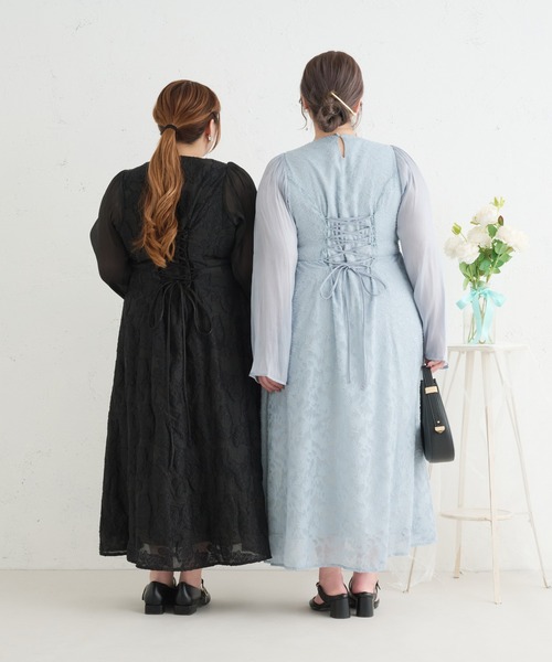 Louiosy（ルオシー） ワンピース 「Louiosy」「大きいサイズ」レース