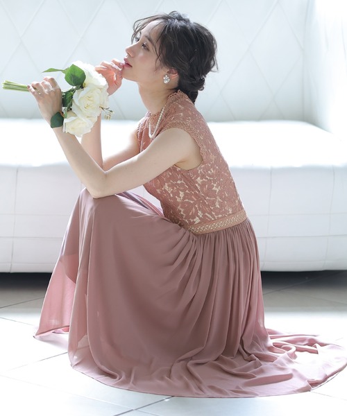 「PourVous」 ノースリーブワンピース X-LARGE ブルー レディース_画像5