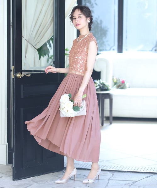 「PourVous」 ノースリーブワンピース X-LARGE ブルー レディース_画像9