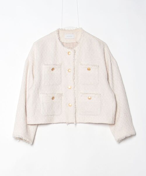 GREEN LABEL RELAXING ノーカラージャケット SHサイズ green label relaxing（グリーンレーベルリラクシング） ノーカラー