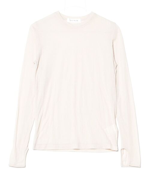 「THE PAUSE」 シアーセット ロングTシャツ FREE ベージュ レディース_画像3