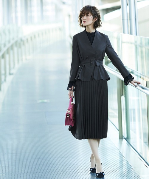 「RUIRUE BOUTIQUE」 長袖ワンピース M ネイビー レディース_画像8