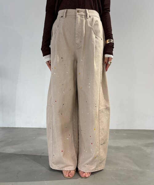 DouDou（ドゥドゥ） パンツ ペイントパンツ レディース : ZOZOTOWN