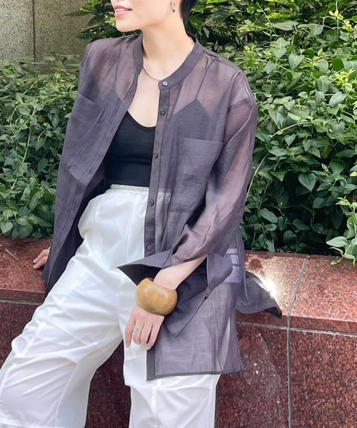 「KBF」 長袖ブラウス ONE ベージュ レディース_画像2