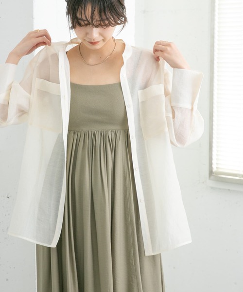 「KBF」 長袖ブラウス ONE ベージュ レディース_画像3