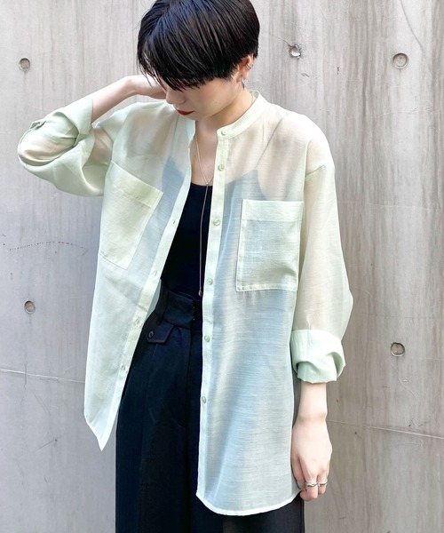 「KBF」 長袖ブラウス ONE ベージュ レディース_画像4
