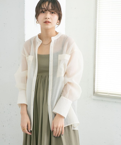 「KBF」 長袖ブラウス ONE ベージュ レディース_画像6