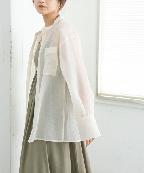「KBF」 長袖ブラウス ONE ベージュ レディース_画像7