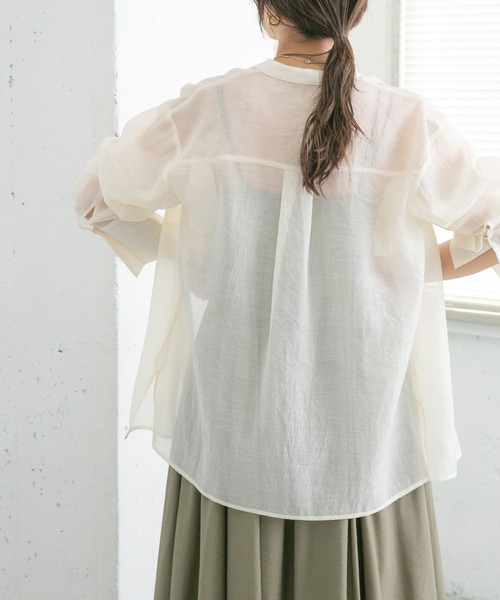 「KBF」 長袖ブラウス ONE ベージュ レディース_画像9
