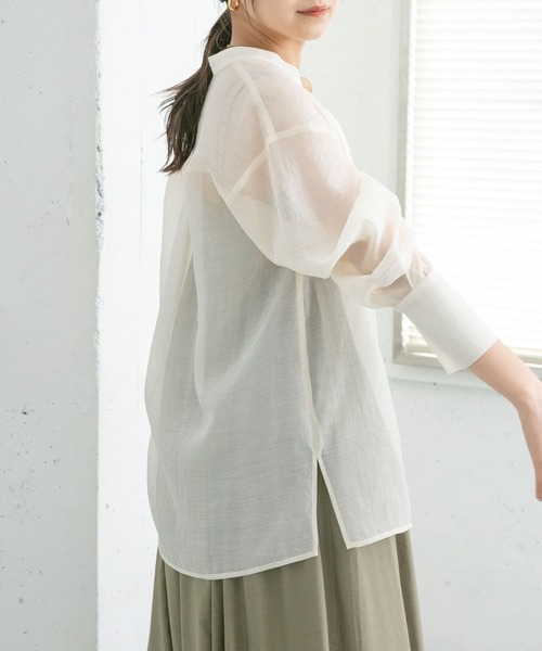 「KBF」 長袖ブラウス ONE ベージュ レディース_画像10