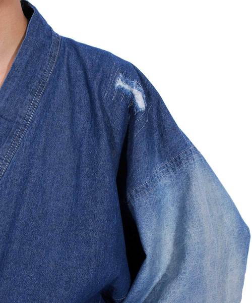 8（eight） 浴衣 ダメージ加工 デニム ゆかた 着物 インディゴ