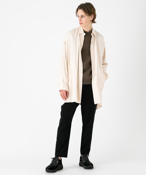 clane シャツ CLANE/クラネ】TWO TONE LAYERED SHIRTS/ツートーンレイヤードシャツ