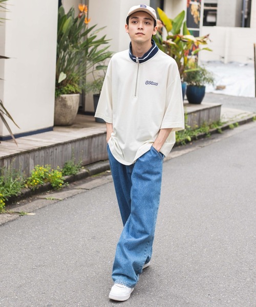 WEGO（ウィゴー） tシャツ Tシャツ WEGO/スタンドハーフジップワン
