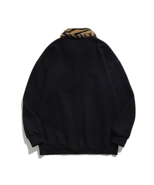 トレーナー スウェット 「HOOK」タイガーファー襟ポロシャツ風