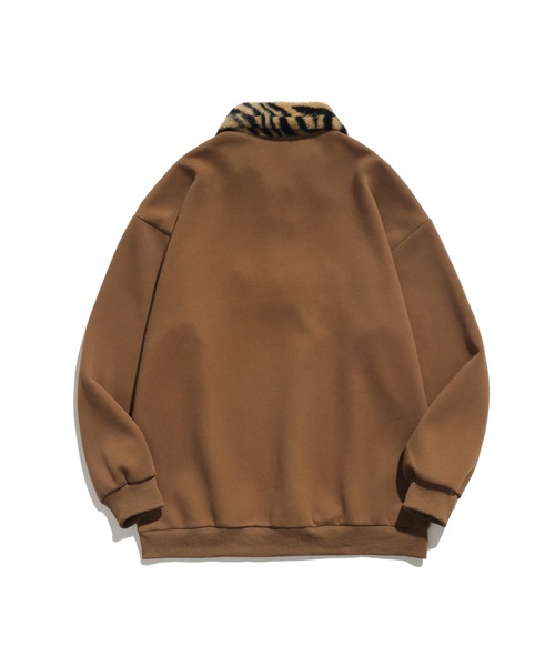 トレーナー スウェット 「HOOK」タイガーファー襟ポロシャツ風