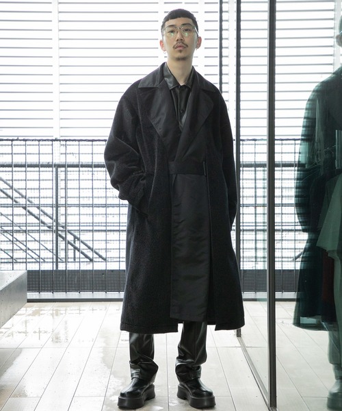 TOGA VIRILIS トレンチコート コート Fake fur coat メンズ