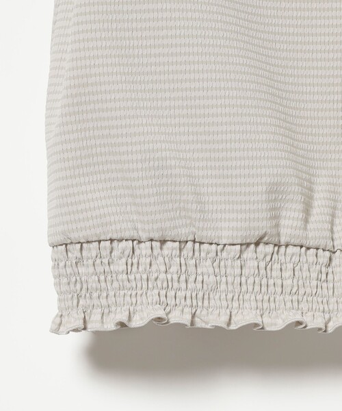 シャツ ブラウス BEAMS GOLF ORANGE LABEL / シャーリング モックネックシャツ 2023SS BEAMS GOLF ORANGE LABEL シャーリング モックネックシャツ